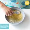 Bumkins Baby Bowl, Silicone Suction, for Babies, Toddlers and Kids, Baby Led Weaning, Feeding Essentials, Platinum Silicone, Non Skid Sticky Bottom, Supplies for Children Ages 6 Months Up, Gray view 2