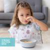 Bumkins Baby Bowl, Silicone Suction, for Babies, Toddlers and Kids, Baby Led Weaning, Feeding Essentials, Platinum Silicone, Non Skid Sticky Bottom, Supplies for Children Ages 6 Months Up, Gray view 3