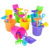 The Dreidel Company Mini Beach Playsets, Play Set Includes 1 Sand Bucket, 1 Shovel, 1 Rake, and 1 Scoop, Birthday Treats for Boys and Girls, Party Favors for Kids and Toddlers (144-Pack) view 2