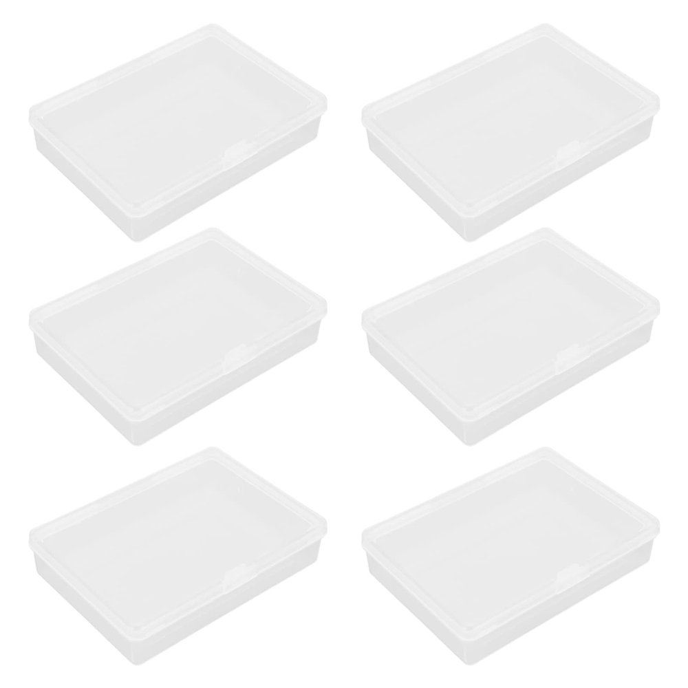 Cabilock 6pcs Playing Card plastic playing card case organizer Case Clear Playing