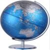 Classic Blue World Globe With Stainless Steel Non-slip Base Stand Desk Educational Geography World Globe Earth Perfect Home Decor view 1
