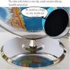 2 in 1 Classic LED World Globe Light with Silver Stand 42cm/16.5" Diameter Antique Globe World Globe for Adults and Kids view 4