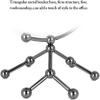 Desktop 360 Degree Rotating World Globe Globe With Metal Tripod Stand 7.8 Inch Clear Acrylic World Globe view 3