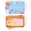 AtMini Montessori Sand Tray with Lid - Wooden Sand Trays for Kids Writing Letters and Numbers, Preschool Classroom Must Haves, Kindergarten Learning Tools (Pink) view 4