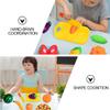 1set Mini Vegetable and Fruit Cutting Set with Orange Mesh Bag for Pretend Play Develops Creativity and Hand-Eye Coordination Food Toy for Boys and Girls view 4