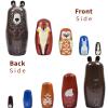 Tngan Nesting Dolls, 5Pcs 6" Tall Russian Nesting Dolls, Handmade Matryoshka for Kids, Wooden Stacking Toys for Christmas Home Wedding Party Decorations (Brown Bear) view 3