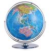 2 in 1 Classic LED World Globe Light with Silver Stand 42cm/16.5" Diameter Antique Globe World Globe for Adults and Kids view 1