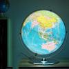 2 in 1 Classic LED World Globe Light with Silver Stand 42cm/16.5" Diameter Antique Globe World Globe for Adults and Kids view 2