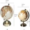 Elegant Handmade World Globe Black Ocean Globe Decorative Educational Globe Creative Office Retro World Globe view 2