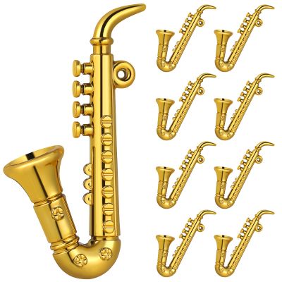 Mini Saxophone Model Miniature Sax Model Musical Collection Decorative Ornaments (9)