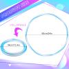 Jerify 4 Pcs 4 Pack LED Hoop Light up LED Glowing Lights Fitness Exercise Hoops 10 Color Changing Exercise Glowing Hoop for Halloween Party Favors Dance Dark Fitness (23 Inch) view 3