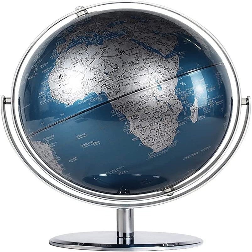 Classic Elegant World Globe 720 Rotating Educational Geography Globe Adult Educational World Globe With Sturdy Metal Stand