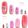 Tngan Nesting Dolls, 5Pcs 6" Tall Russian Nesting Dolls, Handmade Matryoshka for Kids, Wooden Stacking Toys for Christmas Home Wedding Party Decorations (Fairy) view 3