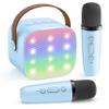 YLL Karaoke Machine for Kids, Portable Mini Speaker with 2 Wireless Microphones, 2026 Top Birthday Toys Gifts for Boys Girls 3, 4, 5, 6, 7, 8, 9, 10, 11, 12+ Years Old Grandkids Family Party (Blue) view 1