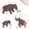 Agatige Mammoth Model, Plastic Simulation Home Decoration Woolly Mammoth Toy for 5-10 Years Old Kids view 4