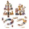 Smartwo Wooden Animals Threading Toys Lacing Beads for Toddlers 3 4 5 Years Old, Stacking Blocks Balance Toy, Educational Preschool Learning Toy, Montessori Activities for Boys & Girls view 1