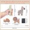 Smartwo Wooden Animals Threading Toys Lacing Beads for Toddlers 3 4 5 Years Old, Stacking Blocks Balance Toy, Educational Preschool Learning Toy, Montessori Activities for Boys & Girls view 3
