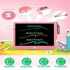 KOKODI 12 Inch LCD Writing Tablet with Anti-Lost Stylus, Erasable Doodle Board Colorful Toddler Drawing Pad, Car Travel School Games Toys for 3 4 5 6 7 8 Kids, Birthday Gift for Girls Boys Adults Pink view 4