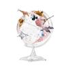 Cute Automatic 360 Rotating World Globe Pink Geographic Globe With World Map Educational Globe Kids World Globe 8.5 Inch view 1