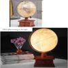 Classic Elegant Led Illuminated World Globe With Wooden Drawer Stand Raised Embossed Vintage World Globe 20cm / 7.8" view 2