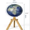 Classic Lighting World Globe Night Antique World Globe Desktop Home and Office Decor 10 Inch with Wooden Tripod view 2