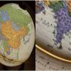 2 In 1 Glowing World Globe With Wooden Frame Children's Desk Office Decoration Educational World Globe 10 Inch view 3