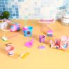 ONEST 18 Pieces Doll Housework Cleaning Supplies Miniature Mini Dollhouse Accessories Dollhouse Furniture Decoration Accessories for Dolls Pretend Play view 4
