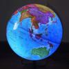 Elegant Retro World Globe Lighting Led Globe Geo Tactile Lighting Globe For Desk Decor 12" With Wooden Stand view 2