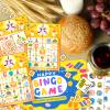 HomSeon 24 Players Bible Bingo Cards, Christian Bingo Game for Kids with Punny Stickers Jesus Religious Christian Game for Church Sunday Family Activities view 4
