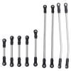 LCG Girder Frame Stainless Steel Linkage Link Rod Rod End For 1/10 RC Crawler Axial SCX10 II III TRX4 Capra 1.9 LCG Rails Chassis Kit (for SCX10 III) view 1