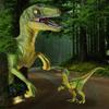 JR PARK 2Pcs Dinosaur Toys, 15.5 Large Velociraptor Green Dinosaur Action Figure, Realistic Dinosaurs Toys Gifts for Boys Girls, Birthday Gifts Christmas Decor view 3