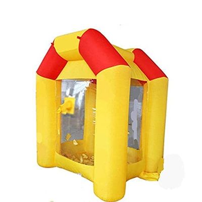 BOCOBMTN Inflatable Cash Booth Inflatable Money Cube 2 Opening Inflatable Grab Money Cash Booth for Outdoor Fun Advertising Promotion Birthday Party(NO Blowers)