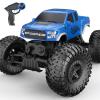 DOUBLE E Ford Raptor F150 RC Car 4WD Monster Trucks for Boys,11 Inches Off Road Crawler Vehicle RC Truck Toy Gift for Boys Girls 6 7 8-12 Years-Blue view 1
