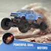 DOUBLE E Ford Raptor F150 RC Car 4WD Monster Trucks for Boys,11 Inches Off Road Crawler Vehicle RC Truck Toy Gift for Boys Girls 6 7 8-12 Years-Blue view 2
