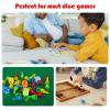 6 Sided Dice Set 10 Colors 16mm Acrylic Game Dice for DND, MTG, RPG, Tenzi, Yahtze, Bunco, Table Borad Games, Math Teaching (100 Pieces 10 Colors) view 3