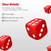 6 Sided Dice Set 10 Colors 16mm Acrylic Game Dice for DND, MTG, RPG, Tenzi, Yahtze, Bunco, Table Borad Games, Math Teaching (100 Pieces 10 Colors) view 4