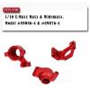 RCMYou RC Caster Blocks C-hubs&Steering Blocks&Carriers Stub Axle Upgrade Parts for 1/10 Maxx WideMaxx,Aluminum RC Hops Up for Monster Truck Mode #89086-4,#89076-4,Replace #8932,8937,8952 Red view 2