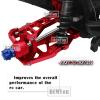 RCMYou RC Caster Blocks C-hubs&Steering Blocks&Carriers Stub Axle Upgrade Parts for 1/10 Maxx WideMaxx,Aluminum RC Hops Up for Monster Truck Mode #89086-4,#89076-4,Replace #8932,8937,8952 Red view 3