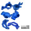 RCMYou RC Caster Blocks C-hubs&Steering Blocks&Carriers Stub Axle Upgrades Part for 1/10 Maxx WideMaxx,Aluminum Hops Up for RC Truck Mode #89086-4,#89076-4,Replace #8932,8937,8952,Navy Blue view 1