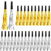 200 Pcs Party Blowers Noise Makers Horns Blowout Clappers Noisemakers for Halloween Christmas Birthday Sporting New Year's Eve Party Supplies 2026(Black Gold, Black Silver) view 1