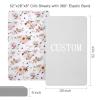 Personalized Sports Theme Crib Sheets for Boys, Custom Ball Fitted Baby Crib Sheet with Name for Standard Crib & Toddler Bed Mattress, Soft Breathable Nursery Cribs Bedding, 28" x 52" view 3