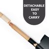 CHEERBANK 7PCS Kids Gardening Tools, Long Shovel, Rake for Leaves, Spade, Hoe, Steel Heads & Real Wood Handle, Yard Tools for Children Toddlers Gifts view 3