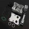 GTBRacing Metal Integrated Exhaust Box for 1/5 RC Car HPI Baja KM Rovan 5B SS 5T 5SC Upgrade Part (Silver) view 1