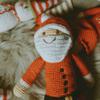 Pebble | Handmade Large Santa Rattle | Crochet | Fair Trade | Pretend | Imaginative Play | Machine Washable view 3