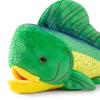 lilizzoumax Ghost Saury Fish Stuffed Animal,Simulation Mahi Mahi Plush Toy,Dorado Fish Toy,Fish Pillow, for Kids,17.7 Inch Green view 2