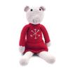 Pebble | Handmade Festive Rattle - Christmas Mouse | Crochet | Fair Trade | Pretend | Imaginative Play | Machine Washable view 1