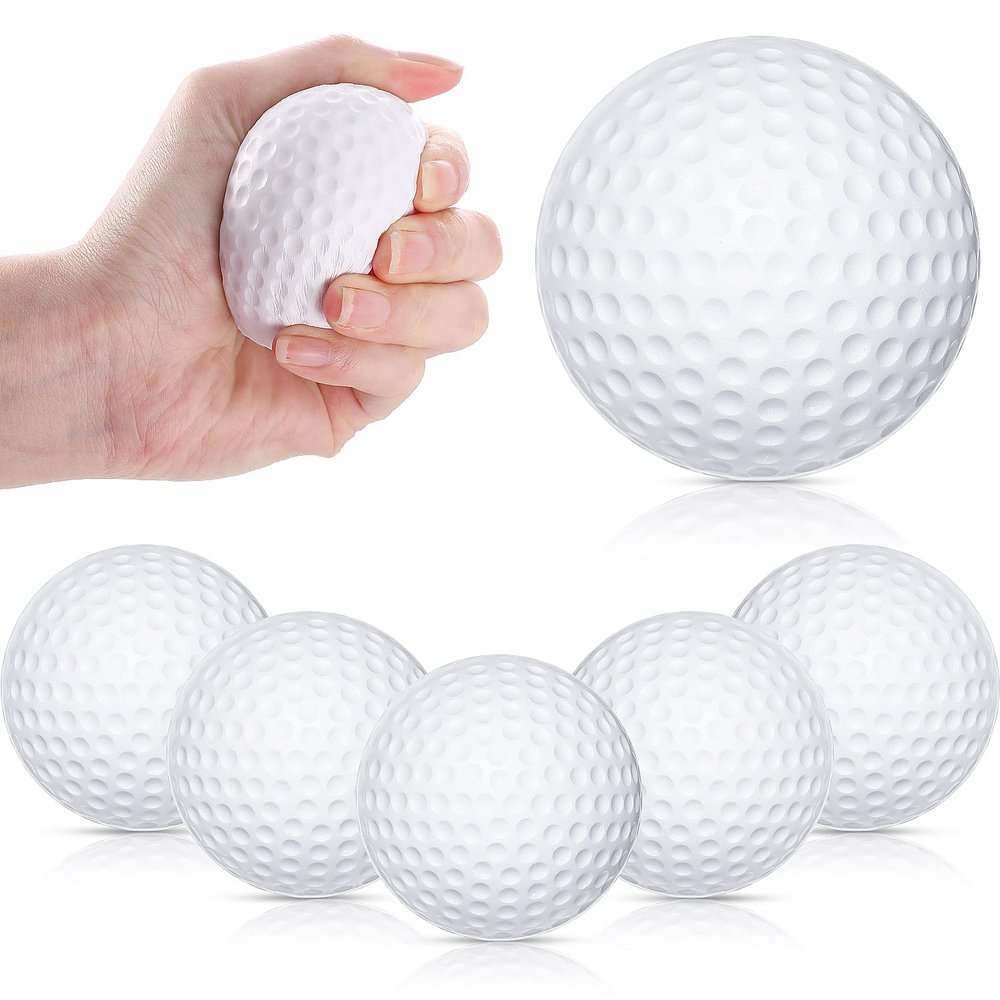 Zubebe Mini Golf Stress Ball Bulk 2.5 Inch Golf Party Favors Foam Stress Balls for Adults Bulk Relief Sports Prizes Decoration(8 Pack)