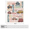 Artsadd Custom Name Blankets with Transportation Design for Baby Boy - Personalized Bus Car Blanket with Name for Kids - Cute Truck Throw Blanket - Customized Swadding Blanket for Toddler 50"x60" view 3