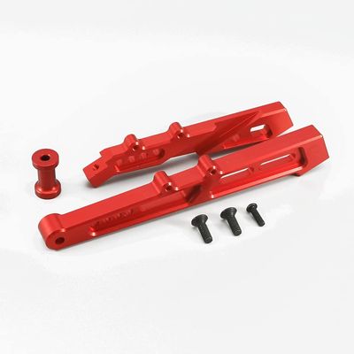 RCAWD Alloy Chassis Brace Set for Arrma 1-7 Felony/Limitless/Infraction Cars Hopups Upgrade Parts(Red)