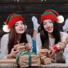 JaGely 9 Pcs Christmas Elf Hat Xmas Elf Beanie Adult Santa Hats for Christmas Holiday Winter for Women Men view 4